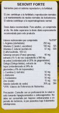 Sexovit Forte Sant&eacute; et performance sexuelles 30 comprim&eacute;s