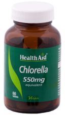 Chlorella 550 mg dérivée d&#39;herbes sauvages 60 comprimés