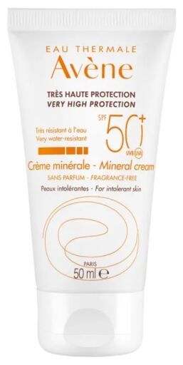 Cr&egrave;me solaire pour peaux intol&eacute;rantes SPF 50 50 ml