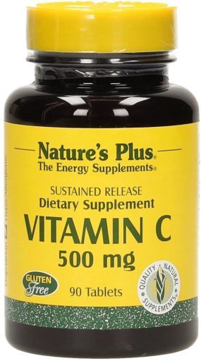 NaturesPlus Vitamine C &agrave; l'&eacute;glantier 500 mg, 90 comprim&eacute;s