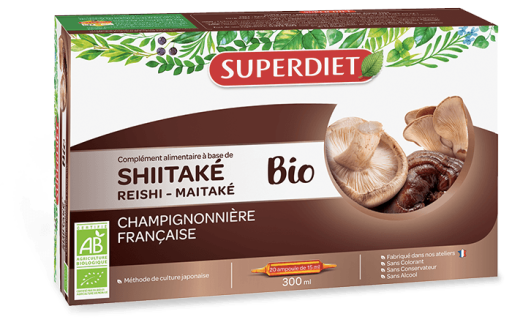 Shitake-Maitaké-Reishi Bio 20 ampoules