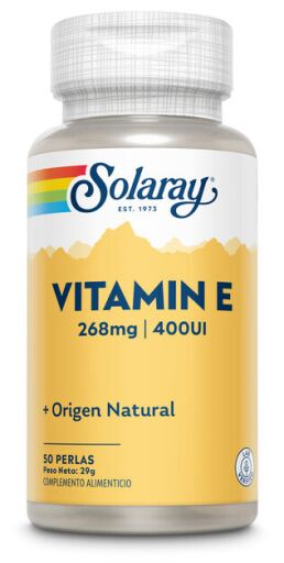 Solaray Vitamine E 50 Perles