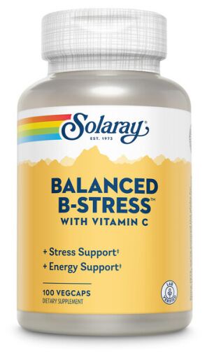 Solaray B-Stress, compl&eacute;ment alimentaire &eacute;quilibr&eacute;, 100 g&eacute;lules v&eacute;g&eacute;tales