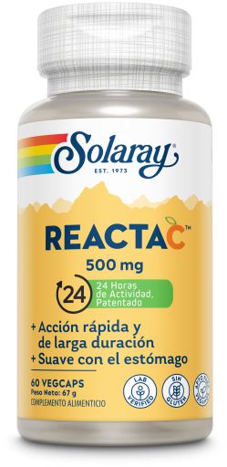 Reacta C Ester C 500 mg 60 Gélules Végétales