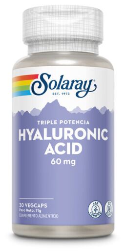 Solaray Acide hyaluronique 60 mg, 30 capsules