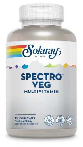 Solaray Multivitamines v&eacute;g&eacute;tariennes &agrave; spectre complet, 180 g&eacute;lules v&eacute;g&eacute;tales