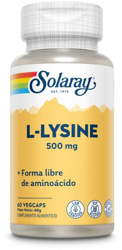 Solaray L-Lysine 500 mg 60 g&eacute;lules