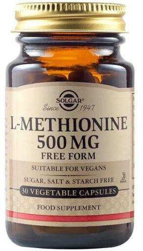 Solgar L-M&eacute;thionine 500 mg 30 g&eacute;lules v&eacute;g&eacute;tales