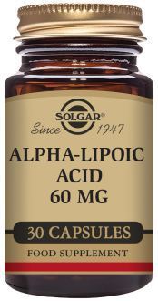 Solgar Acide alpha-lipo&iuml;que 60 mg, 30 g&eacute;lules