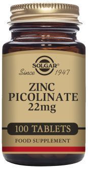 Picolinate de Zinc 22 mg 100 Comprimés