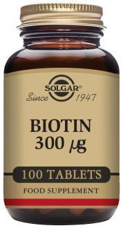 Solgar Biotine 300 mcg 100 comprim&eacute;s