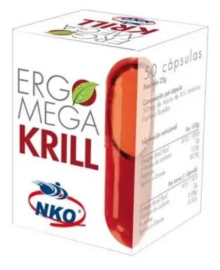 Ergonat Ergomega Krill 50 g&eacute;lules