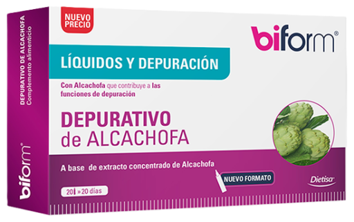 Biform D&eacute;puratif &agrave; l'artichaut 20 ampoules