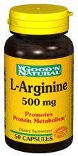 L-arginine 500 mg. 50 capsules