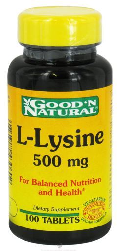 L-Lysine 500 mg. 100 Comprimés