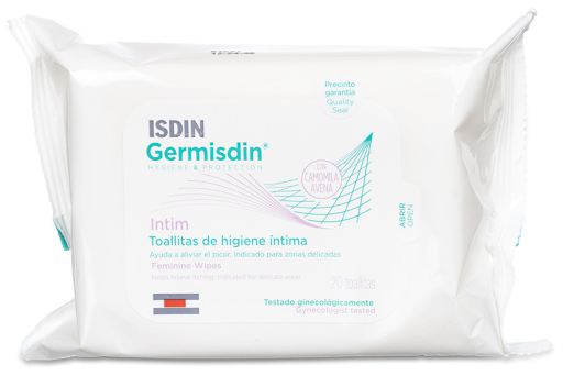 Isdin Germisdin Lingettes Hygi&egrave;ne Intime 20 unit&eacute;s