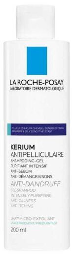 Kerium Shampooing Antipelliculaire pour Cheveux Gras 200 ml