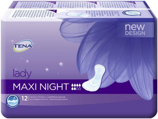 Serviettes hygiéniques Lady Maxi Night 12 unités