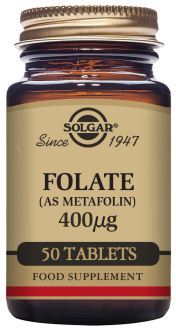 Folate 400 Mcg 50 Comprimés