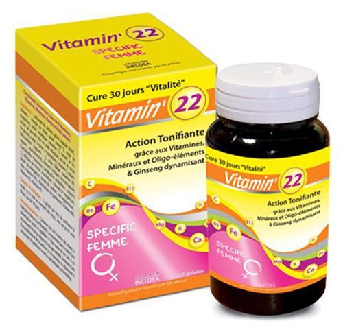 Vitamine 22 Femme 60 Gélules
