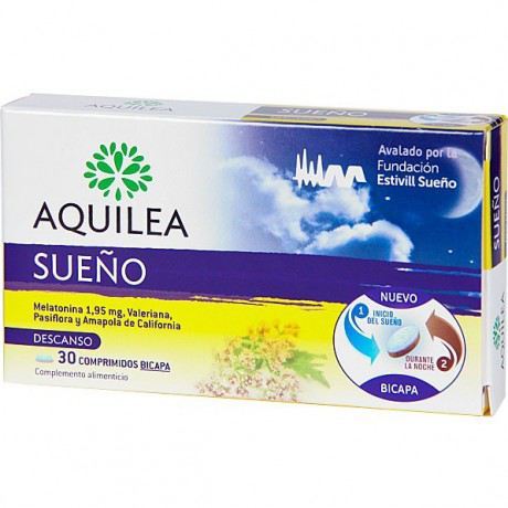 Aquilea Aide au sommeil pour adultes 1,95 mg 30 comprim&eacute;s