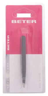 Pince &agrave; &egrave;piler, acier inoxidable, pointe oblique