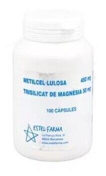 Estel-Farma M&eacute;thylcellulose - Trisilicate de magn&eacute;sie 450/50 mg 100 g&eacute;lules