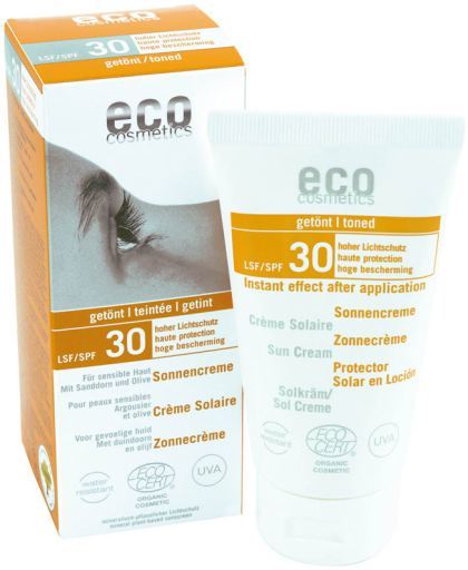 Cr&egrave;me solaire SPF 30 avec 75 ml de couleur