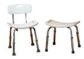 Anota Chaise de douche Anota avec r&eacute;gulateur de hauteur en aluminium