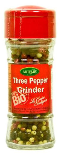 Artemis Bio Moulin &agrave; Epices Trois Poivres Bio 35 gr