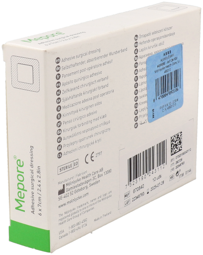 Pansement 6 cm x 7 cm 10 unit&eacute;s