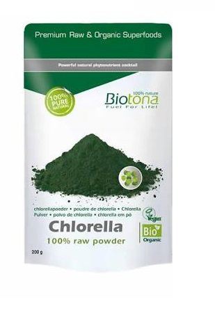 Biotona Chlorelle crue en sachet de 200g Bio