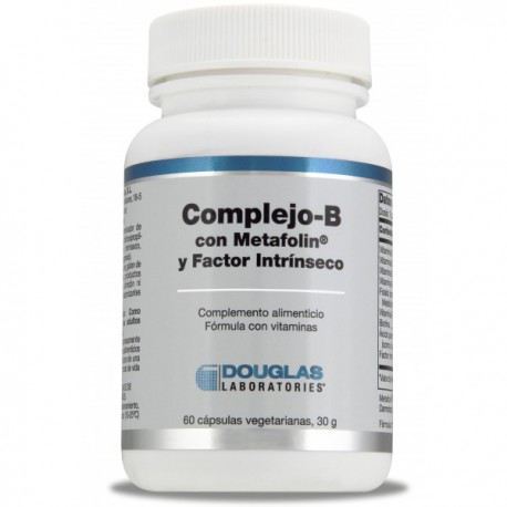 Complexe B avec Metafolin + facteur intrins&egrave;que de 60 g&eacute;lules