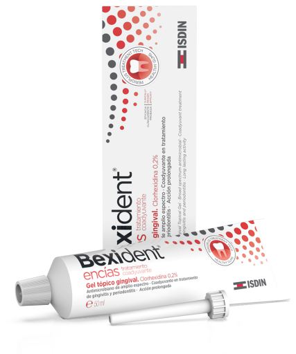 Gel topique gingival pour traitement adjuvant des gencives Bexident 50 ml
