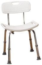 Tabouret de salle de bain avec dossier