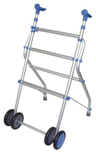 Déambulateur en aluminium avec roues