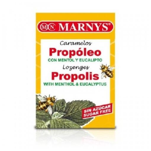 Marnys Bonbons Propolis Menthol et Eucalyptus Sans Sucre 20 unit&eacute;s 36,5 gr