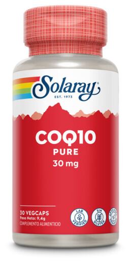 Solaray Coenzyme Q10 pure 30 mg, 30 g&eacute;lules v&eacute;g&eacute;tales