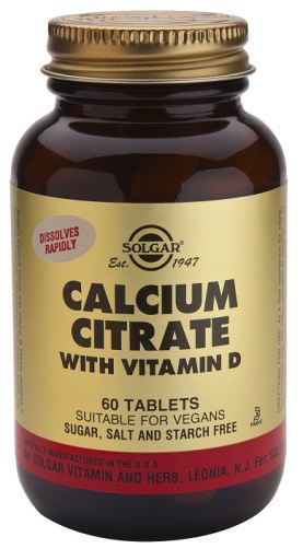 Comprimés de citrate de calcium avec vitamine D3