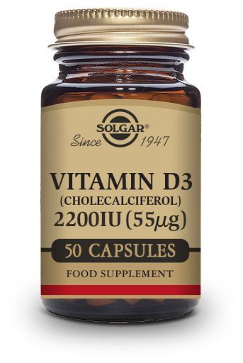 Vitamine D3 2200 ui (55 μg) (Cholécalciférol) 100 Gélules