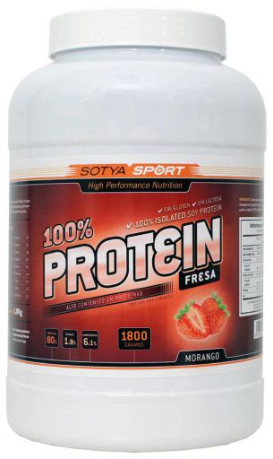 100 % protéines de soja à la fraise