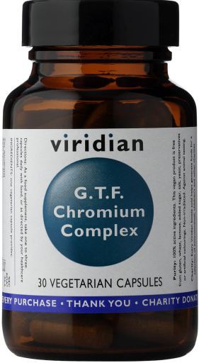 Viridian G&eacute;lules v&eacute;g&eacute;tales au complexe de chrome GTF 30
