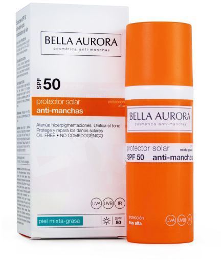 Crème Solaire Anti-Taches SPF 50 Peau Mixte à Grasse 50 ml