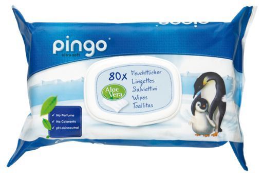 Lingettes &eacute;cologiques sans parfum, paquet de 80