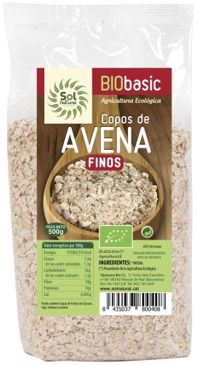 Flocons d&#39;avoine fins Bio 500 gr