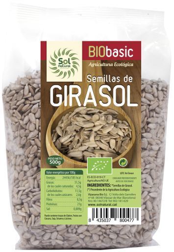 Sol Natural Graines de Tournesol Bio 500 gr