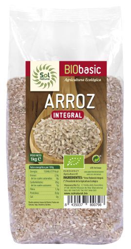 Riz Int&eacute;gral Rond Bio 1 kg