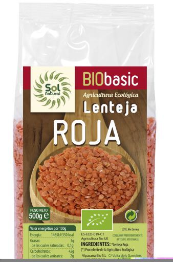 Lentille corail bio 500 gr