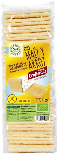 Toasts de Maïs et de Riz Bio Sans Gluten 200 gr