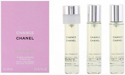 Chance Eau Fraiche Eau De Toilette Recharge 3X Vaporisateur 20 ml